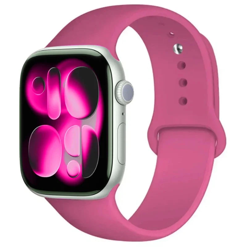 For Apple Watch band 46mm 42mm 45mm 44mm 40mm Silicone sport band Apple Watch Series 11 10 8 7 6 5 4 SE 9 Ultra 3 2 49mm band