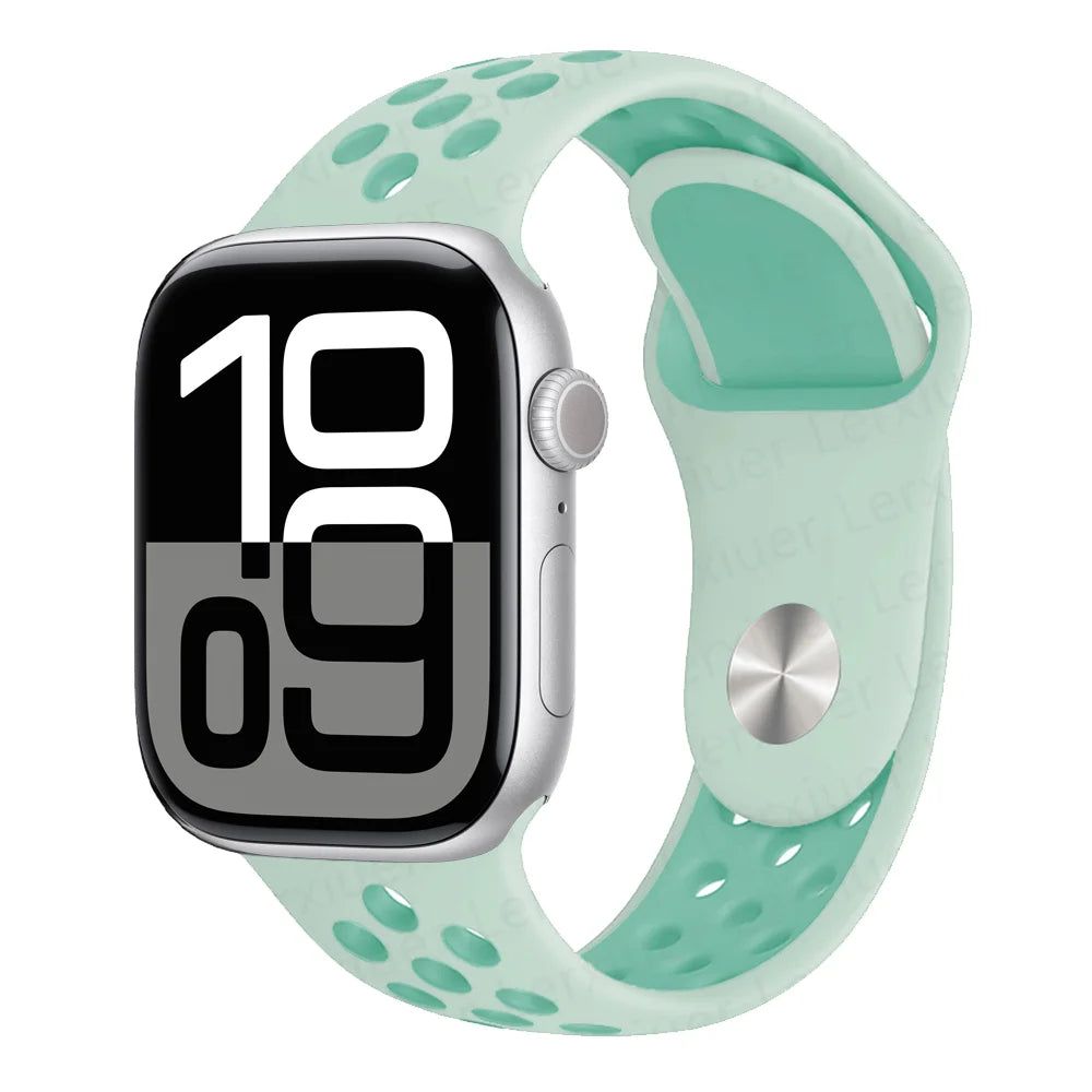 Official band For Apple Watch band Ultra 2 40mm 44mm 46mm 49mm 41mm 42mm 45mm Silicone band correa Apple Watch 11 10 9 8 7 6 SE3 band