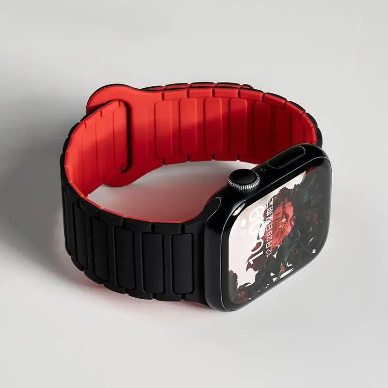 Silicone band Magnetic band for Apple Watch 46mm 42mm 49mm 45mm 41mm 44mm 40mm for Apple Watch Ultra 3 Series 11 10 9 8 7 6 SE 3 5 4