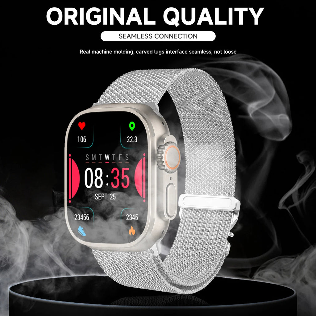 Milanese band for Apple Watch band Ultra 2 49mm 46mm 42mm 44mm 45mm 41mm 40mm Loop band for Apple Watch Series 10 9 7 8 5 6 SE 5