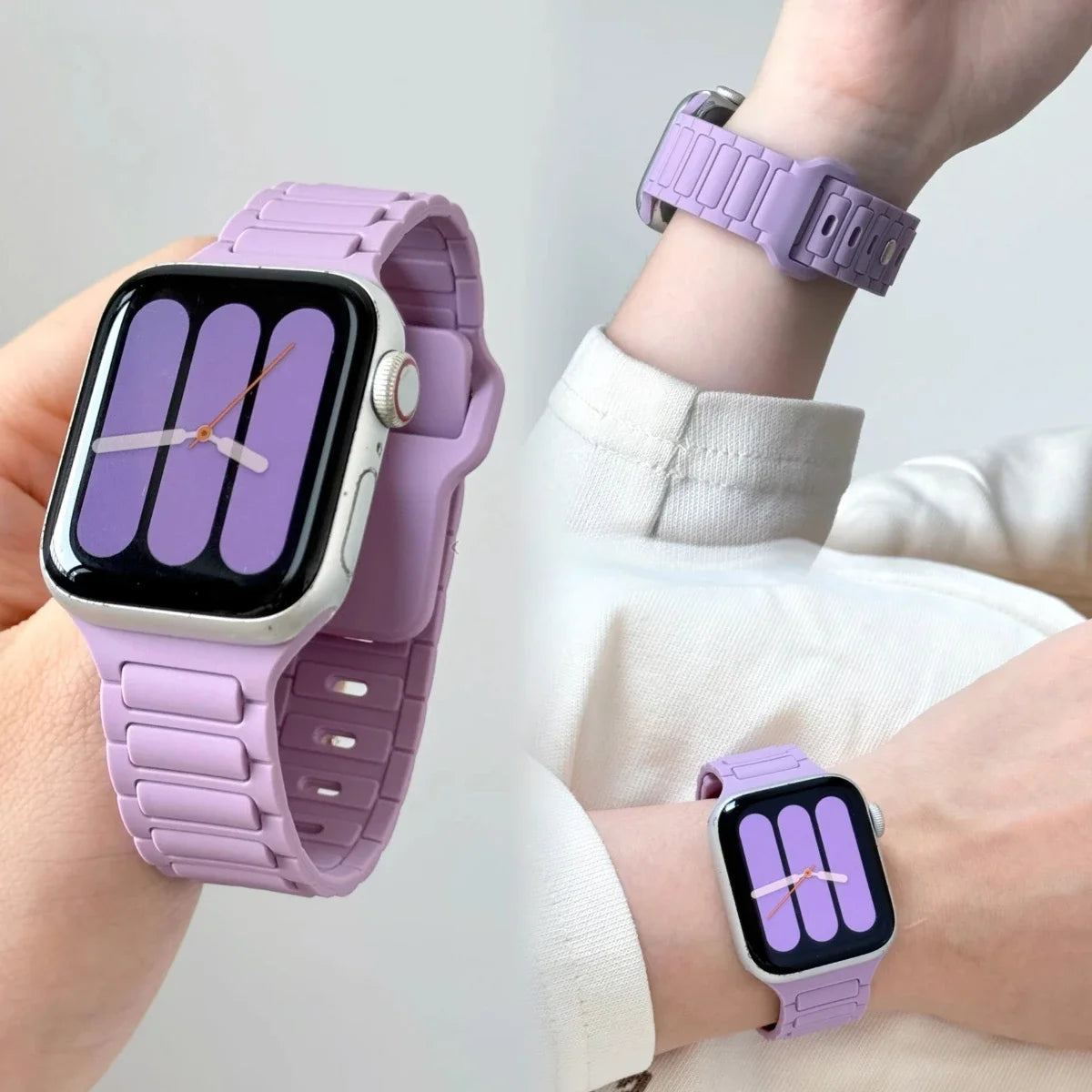 band For Apple Watch band 44mm 45mm Ultra 1 2 49mm 40mm 41mm 42mm 45mm 44mm Silicone band Apple Watch Series 10 9 8 SE 7 6 5 Band