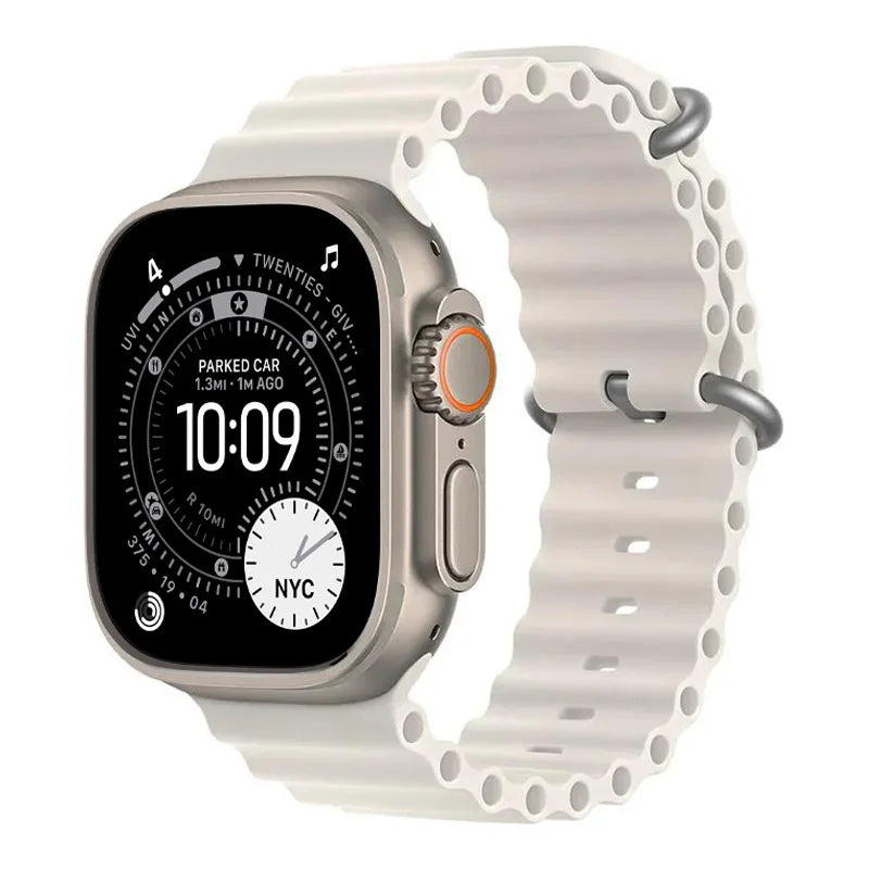 Ocean band for Apple Watch Ultra 3 2 49mm 45mm 46mm 42mm 44mm 40mm Silicone sport band correa Series 11 10 9 7 8 6 SE3 band