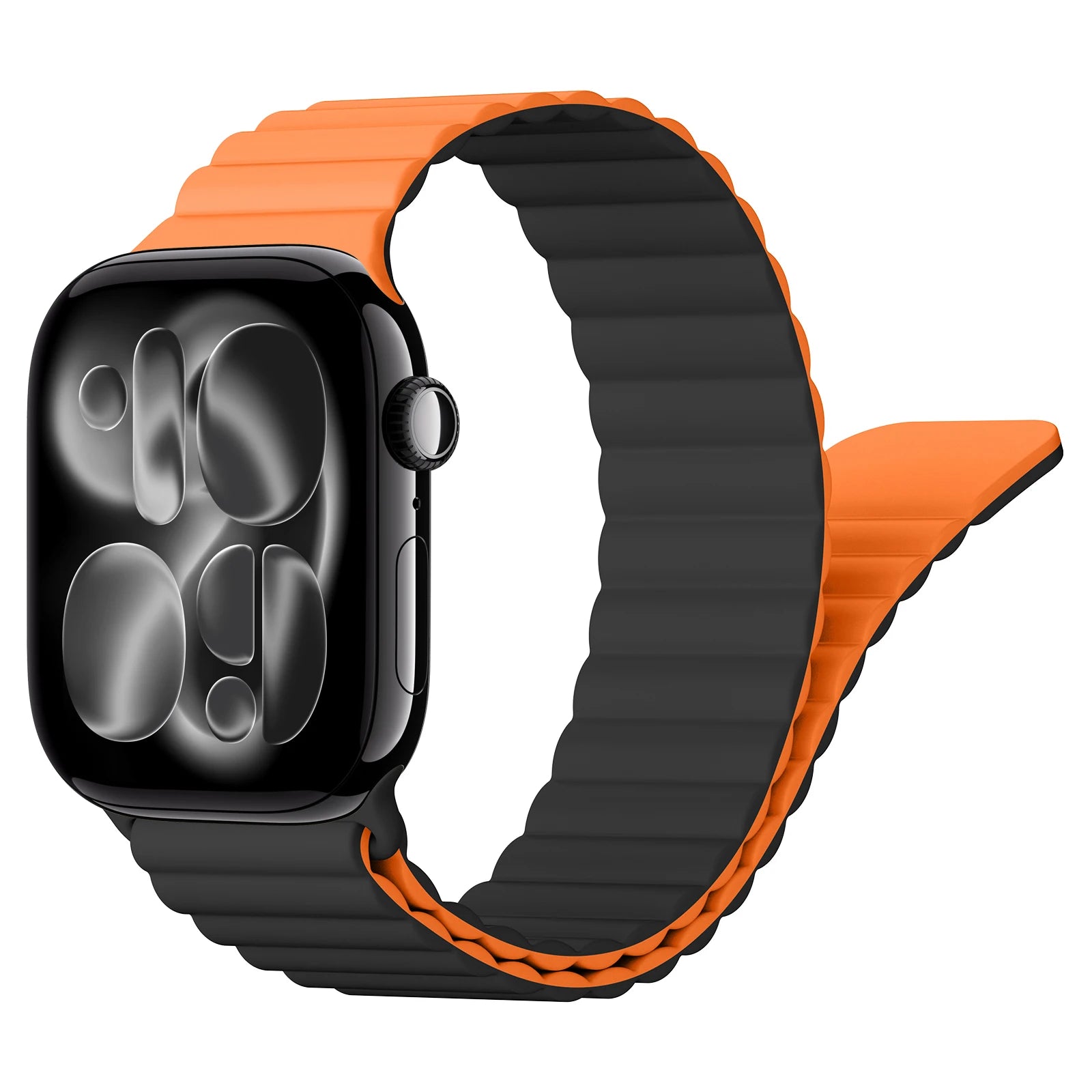 Magnetic Silicone band For Apple Watch band 44mm 45mm 40mm 46mm 42mm 49mm 41mm band Apple Watch Series 11 10 9 8 7 6 SE 3 Ultra2