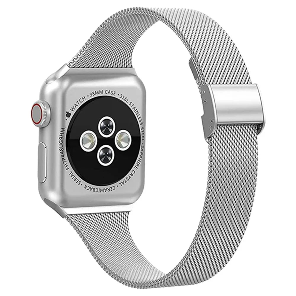 Milanese band for Apple Watch 44mm 40mm 45mm 41mm 46mm 42mm 38mm 49mm metal band Apple Watch Series 11 10 Ultra 9 8 7 6 5 SE3 band