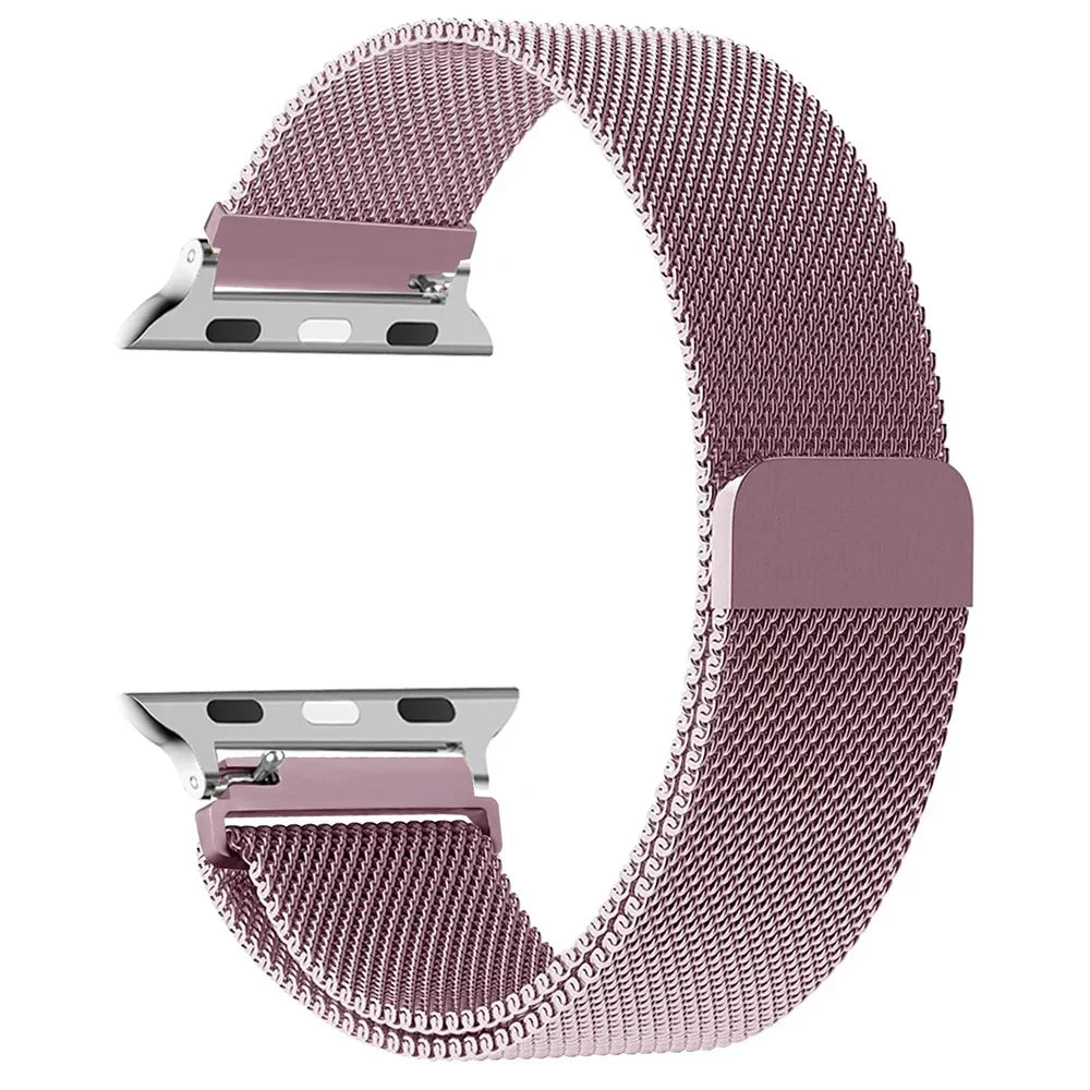 Milanese Loop for Apple Watch band 42mm 44mm 45mm 49mm 38mm 40mm 41mm Stainless Steel Adjustable sport and Leisure bandt