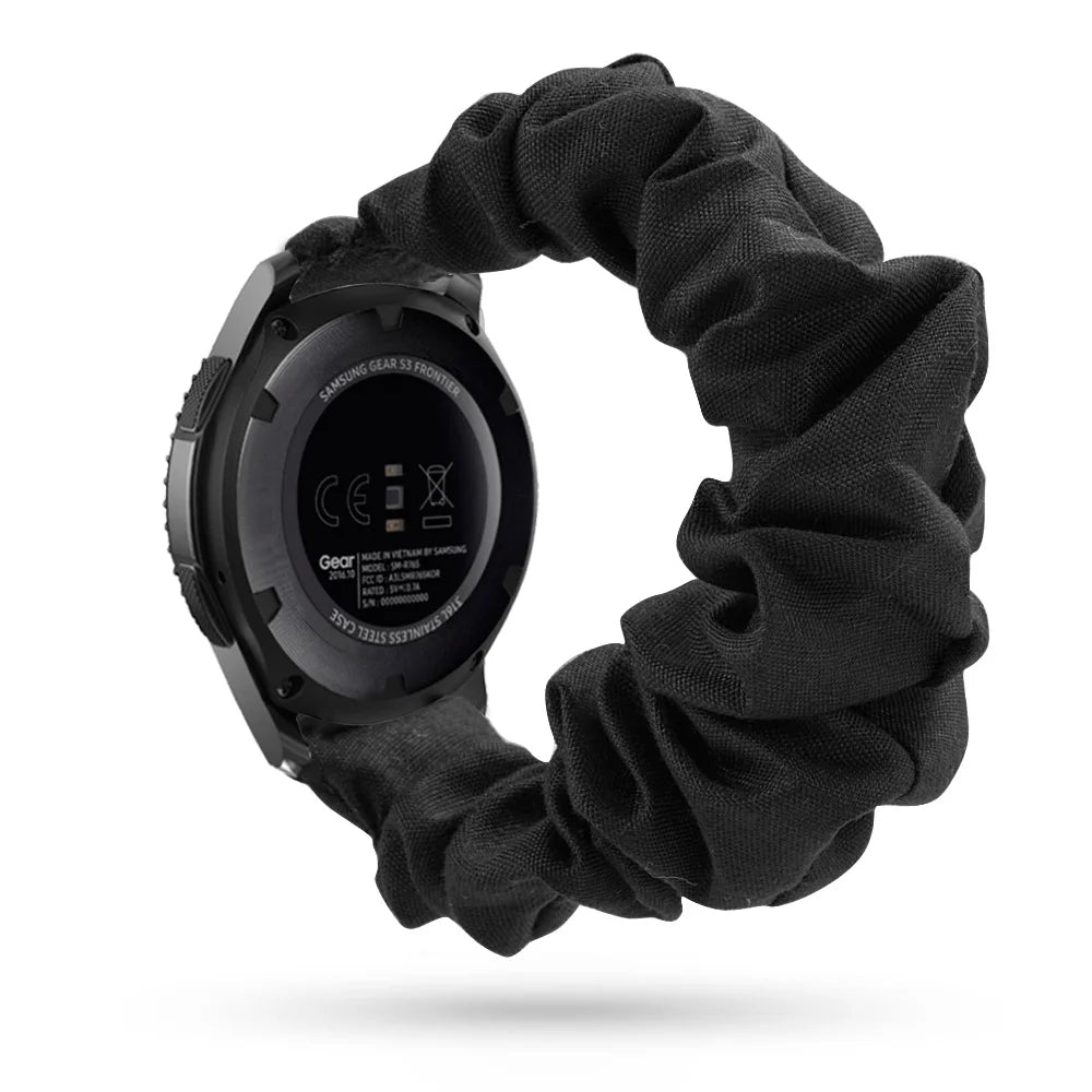 Scrunchie Strap For Samsung Galaxy watch 4/active 2/3/46mm/42mm/Gear S3 20mm/22mm bracelet Amazfit Bip Huawei watch GT/2/3 strap