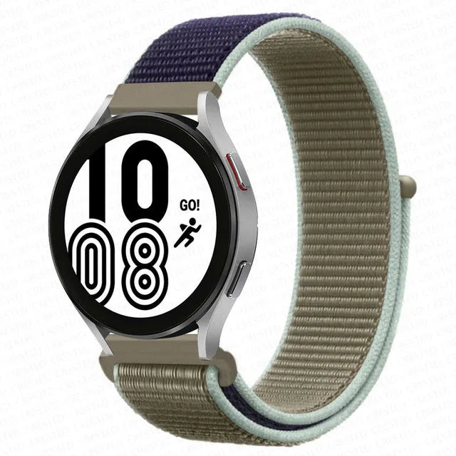 Nylon Loop Band For Samsung Galaxy Watch 6 4 7 classic/5 Pro/active 2/Gear S3 20mm/22mm Bracelet Huawei watch GT 2e 3 pro strap