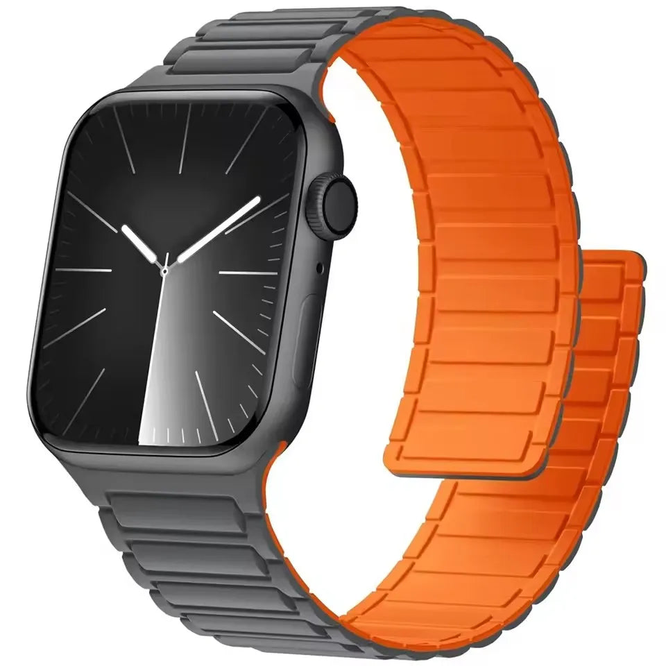 Magnetic band for Apple Watch Ultra 2 49mm band 46mm 45mm 42mm 41mm 44mm Sport Silicone band Apple Watch Series 10 9 8 7 6 SE 5 4