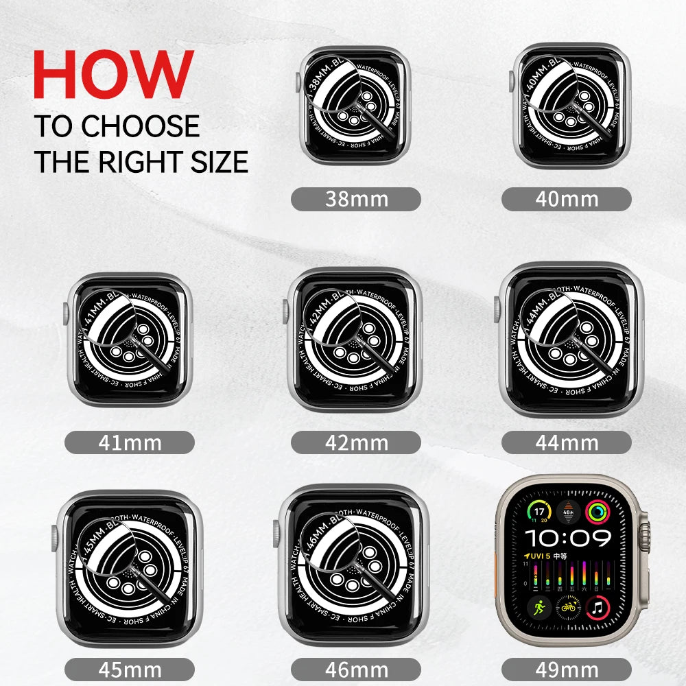 Beaded Natural Stone band Women Compatible For Apple Watch band Series Handmade Elastic Watch band Accessories