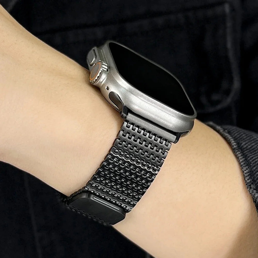 Magnetic Loop band for Apple Watch Ultra 2 49mm 42mm 44mm 45mm Stainless Steel Milanese band for Apple Watch 9 8 7 6 5 4 SE 3 40mm 41mm