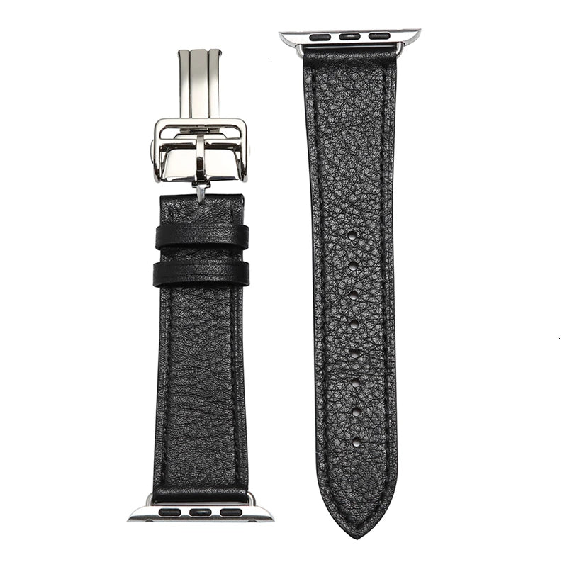 Genuine Leather band For Apple Watch Series 11 10 9 8 SE 3 band 46mm 44mm 41mm 45mm 42mm 38mm band Apple Watch Ultra 3 2 1 49mm