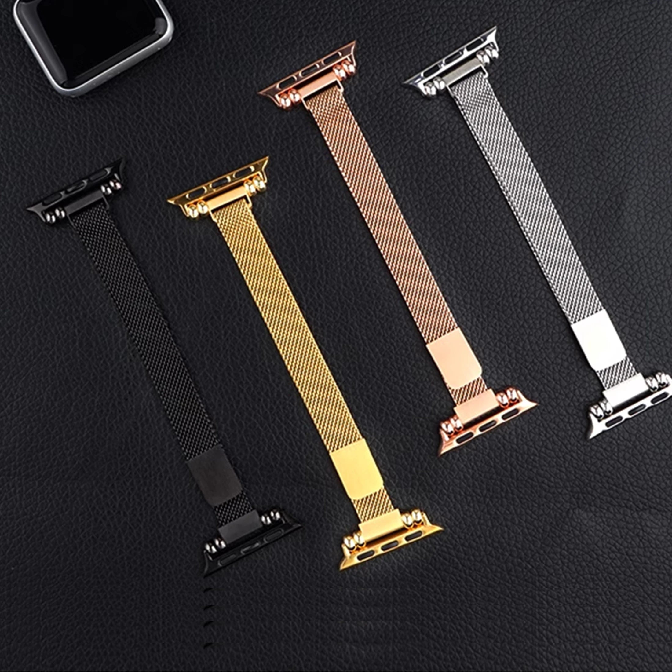 Metal Magnetic band Compatible for Apple Watch Stainless Steel Slim Milanese band Apple Watch Series Ultra 9 8 SE 7 6 5 4 3 2 1