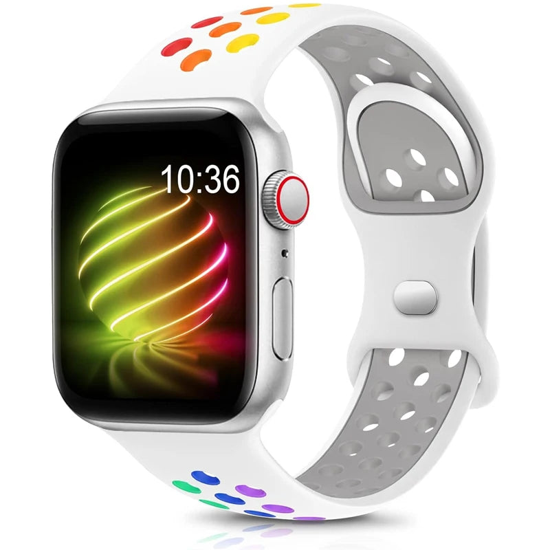 band For Apple Watch band 46mm 44mm 45mm 49mm 40mm 41mm 38mm 42mm correa Breathable band Apple Watch Series Ultra 11 10 9 8 SE 7 6