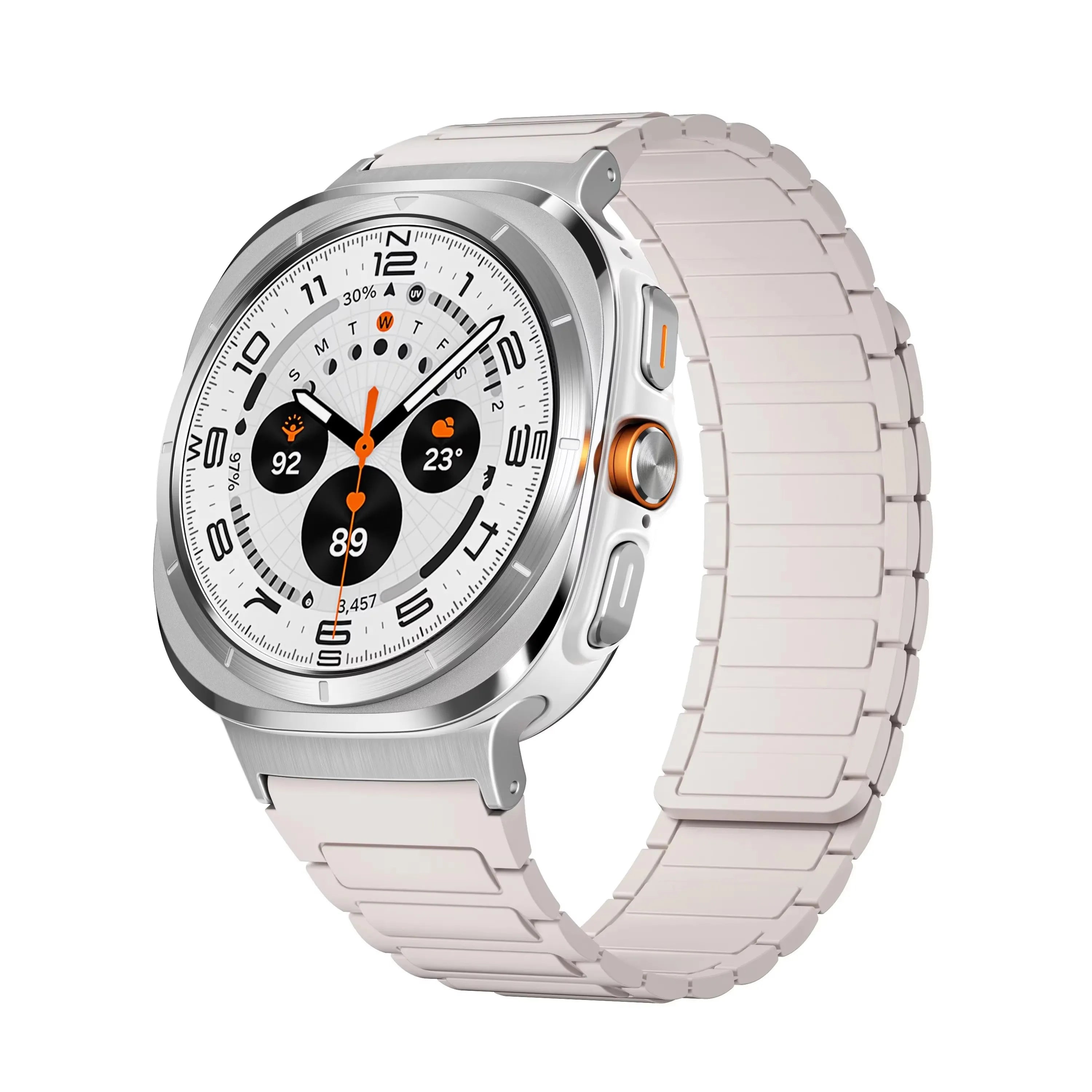 Galaxy Watch Ultra Strap Magnetic Bracelet Wristband For Samsung Galaxy Watch 7 47mm Silicone Watchband Accessories ﻿