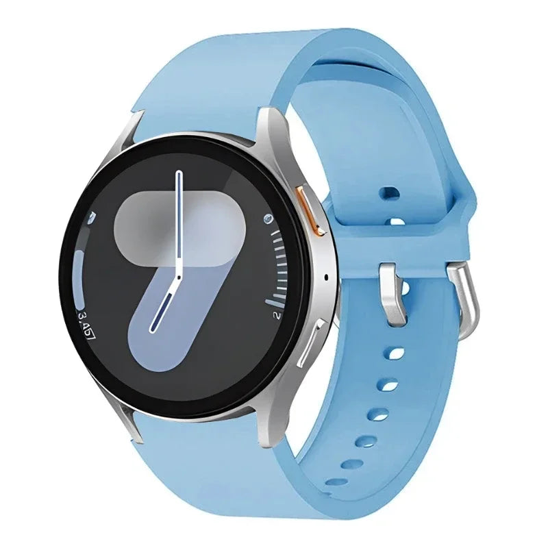 Original Silicone Strap For Samsung Galaxy Watch 7/6/5/4 44mm 40mm 5 Pro Sports Bracelet Galaxy Watch 6 4 Classic 47mm 43mm Band