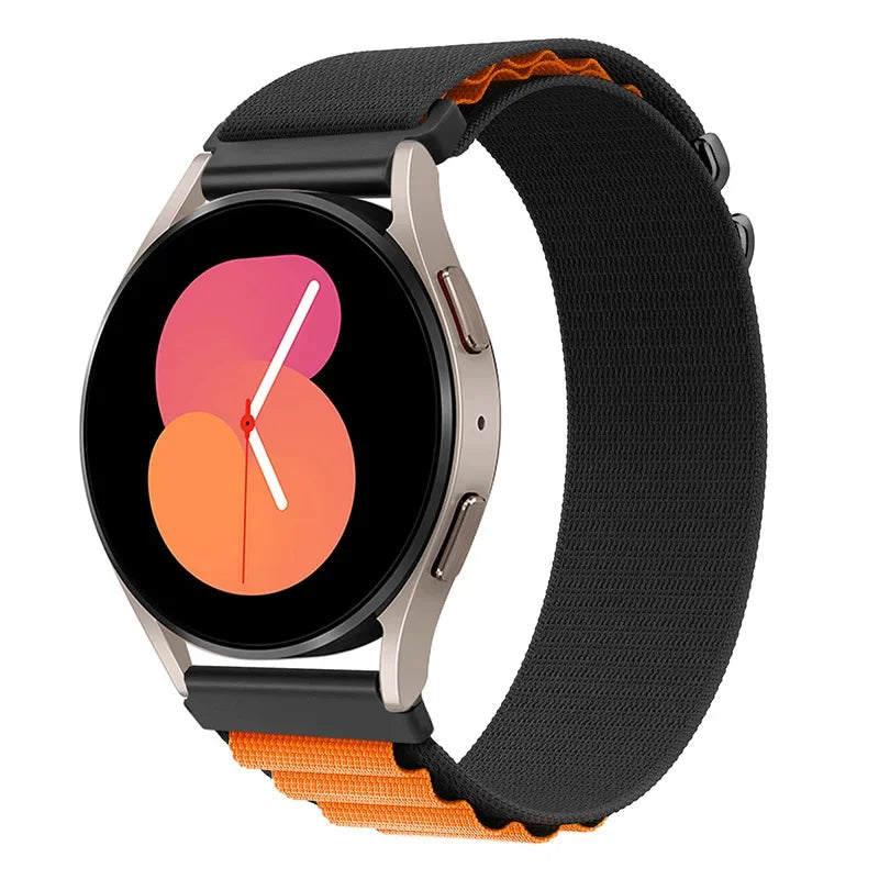 20mm 22mm Nylon Alpine Strap for Samsung Watch 7 6 5 Classic Bracelet Wristband for Huawei Watch 5/4/GT6-5 Pro 46mm Amazfit GTR