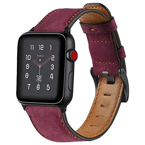 Leather band for Apple Watch band 45mm 41mm 40mm 44mm 42mm 38mm belt Retro band Apple Watch Series 5 4 3 SE 6 7 8 9 Ultra 2 49mm