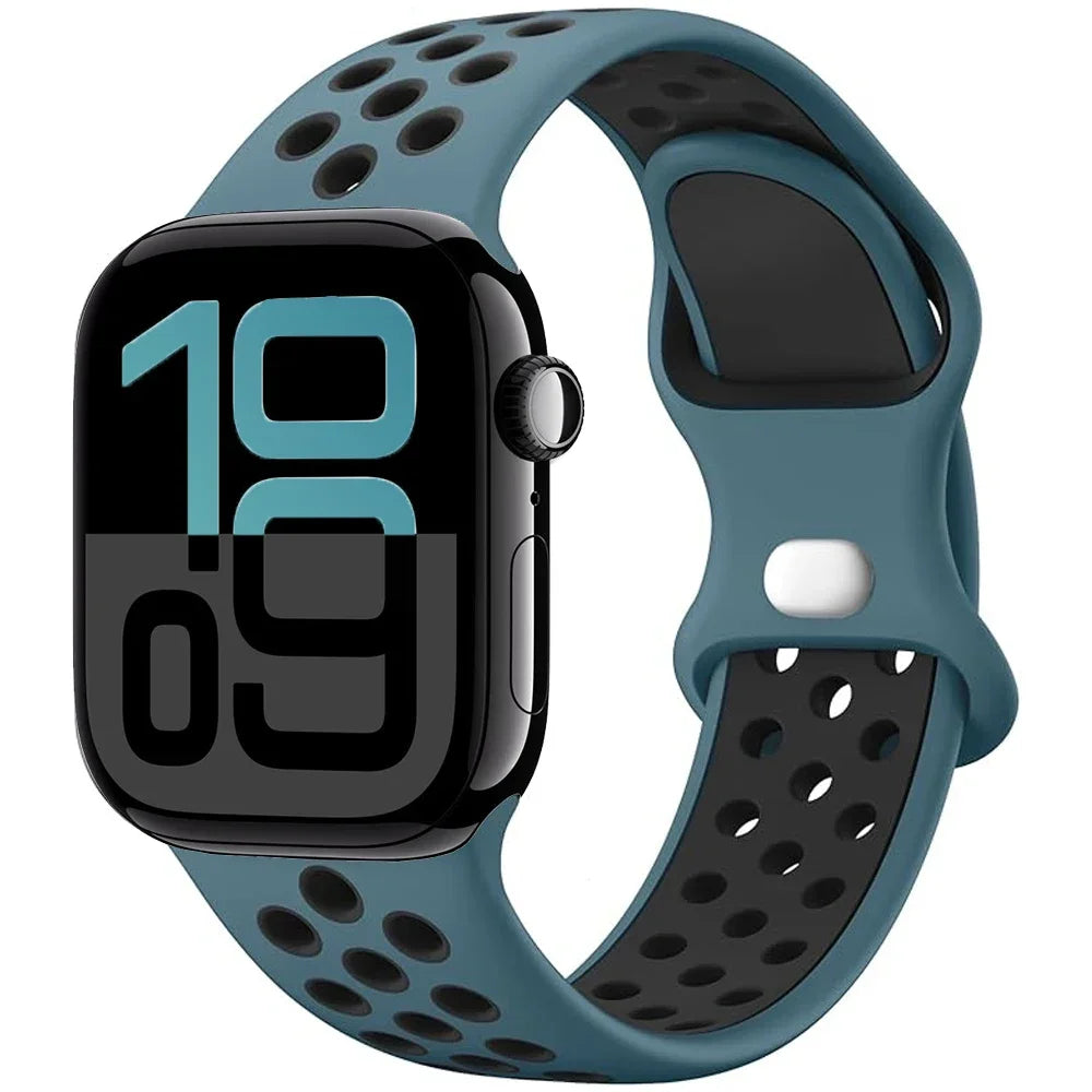 Silicone band for Apple Watch Series 11 10 46mm 42mm Sport band Apple Watch 9 8 7 6 5 SE 4 Ultra 3 2 49mm 45mm 44mm 40mm 41mm Band