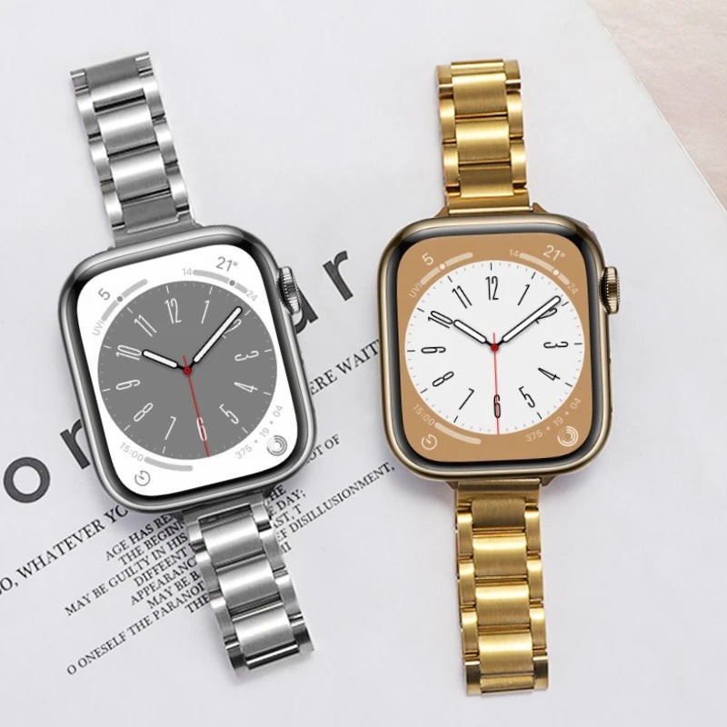 Women Slim metal band For Apple Watch 8 7 41mm 45mm Stainless Steel band Apple Watch Ultra 49mm 6 5 4 3 SE2 44mm 40mm 42mm Band