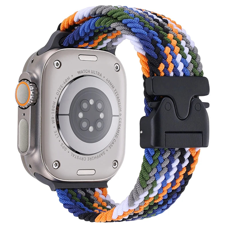 Parachute Braided band For Apple Watch Ultra 3 2 band 49mm 46mm 45mm 42mm 44mm 41mm Nylon band Apple Watch 11 10 9 8 7 6 SE Belt