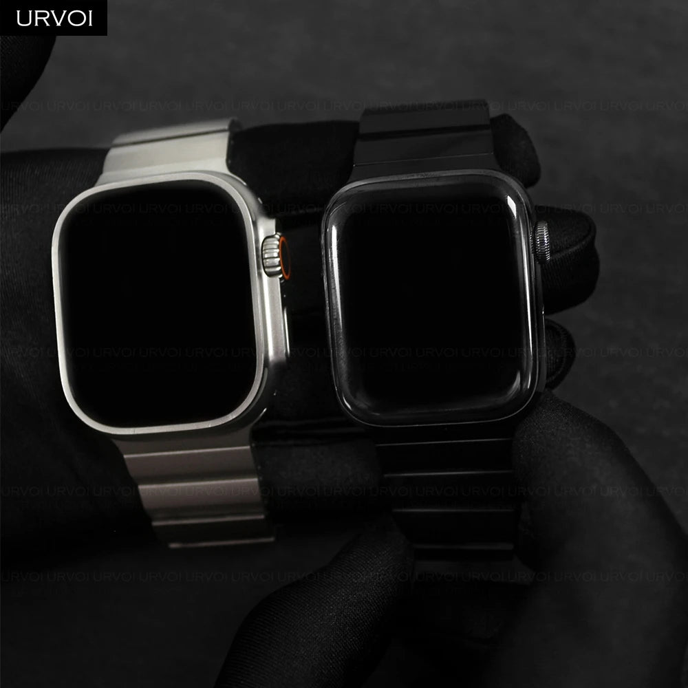 URVOI Titanium band for Apple Watch Ultra 3 2 Series 11 10 9 8 7 6 SE band for Apple Watch Magnet Closure accessories 46mm 49mm