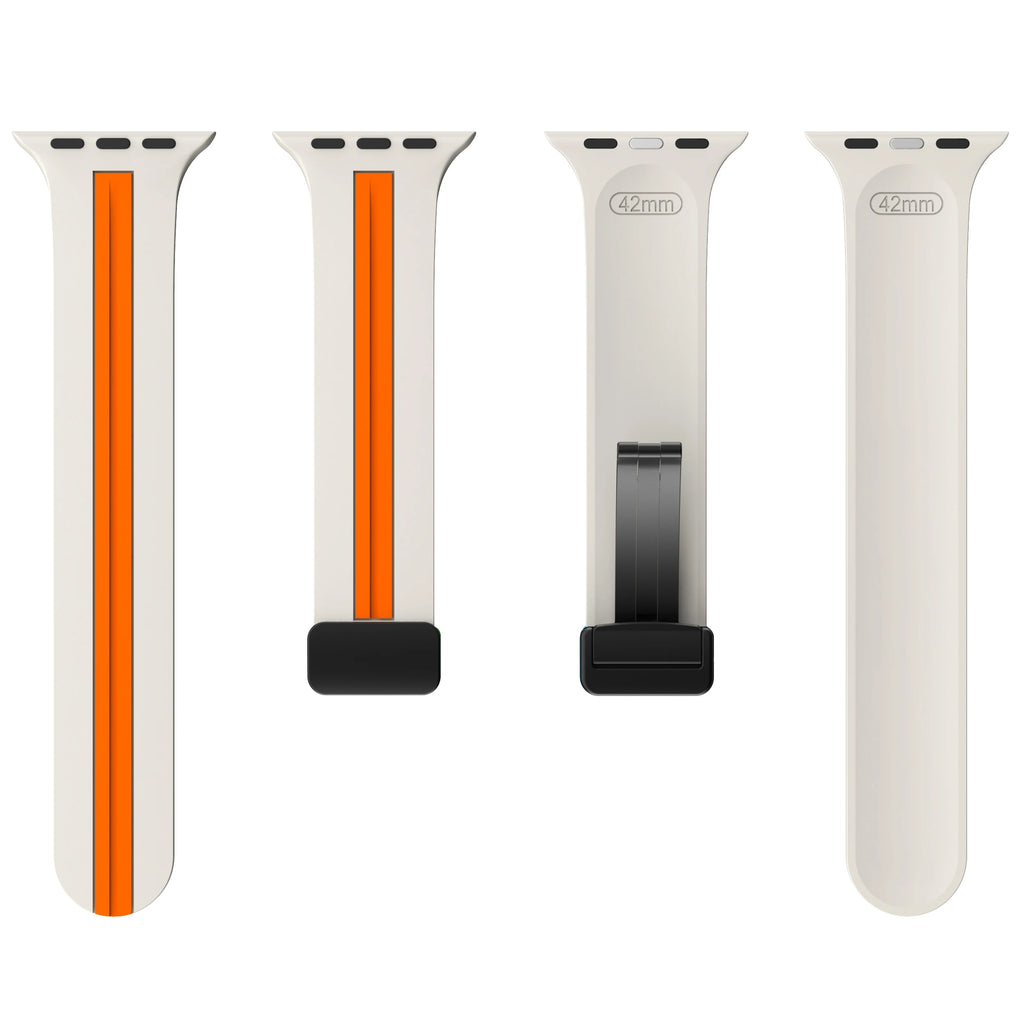 Magnetic buckle band For Apple Watch Ultra 2 band 49mm 44mm 40mm 45mm 41mm 38mm Silicone band Apple Watch Series 7 3 6 5 SE 8 9