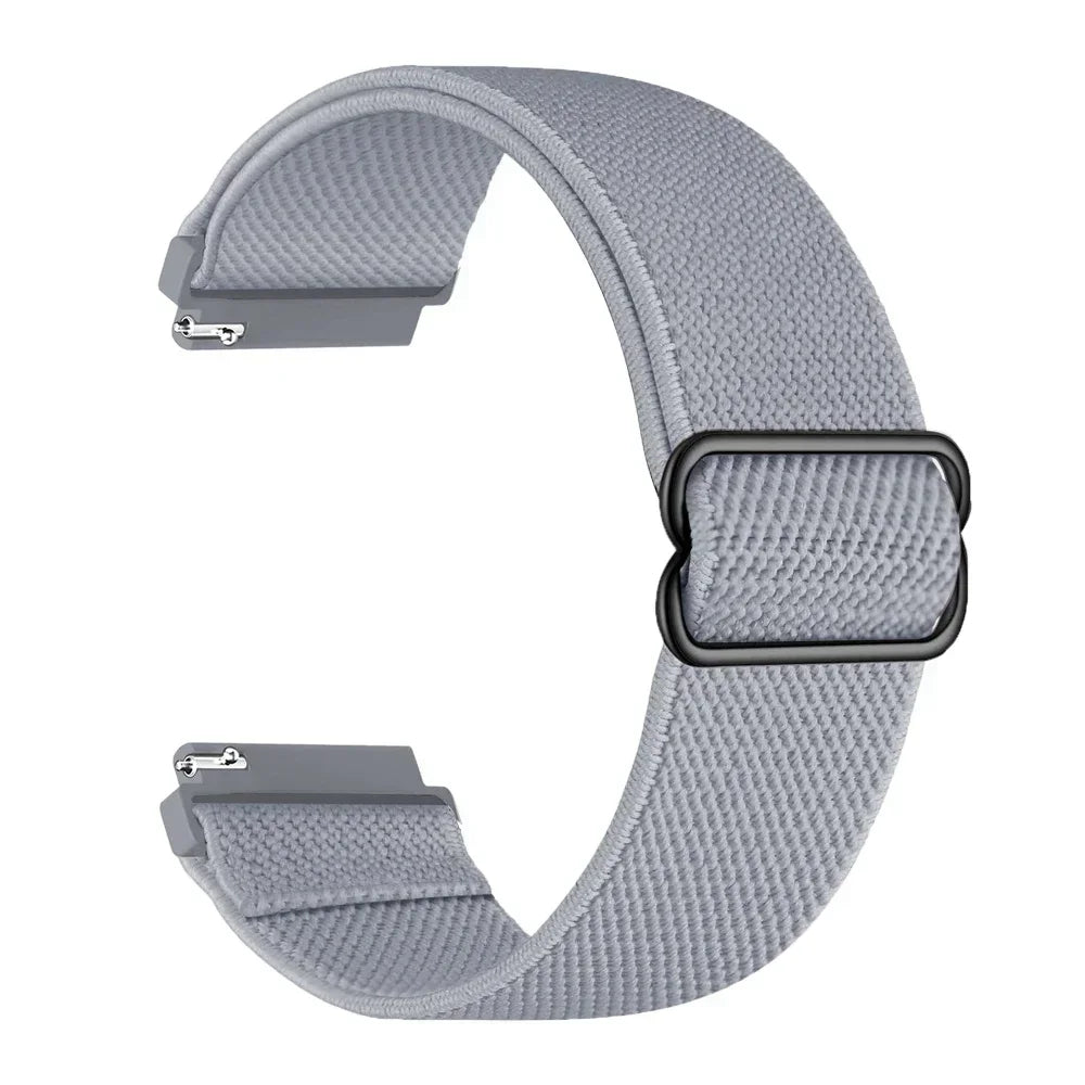 20mm 22mm Elastic Nylon Loop Strap for Samsung Galaxy Watch 4 5 6 7 40/44mm Pro Calssic 42/46mm Band Huawei Gt2/3 Amazfit Gts2/4