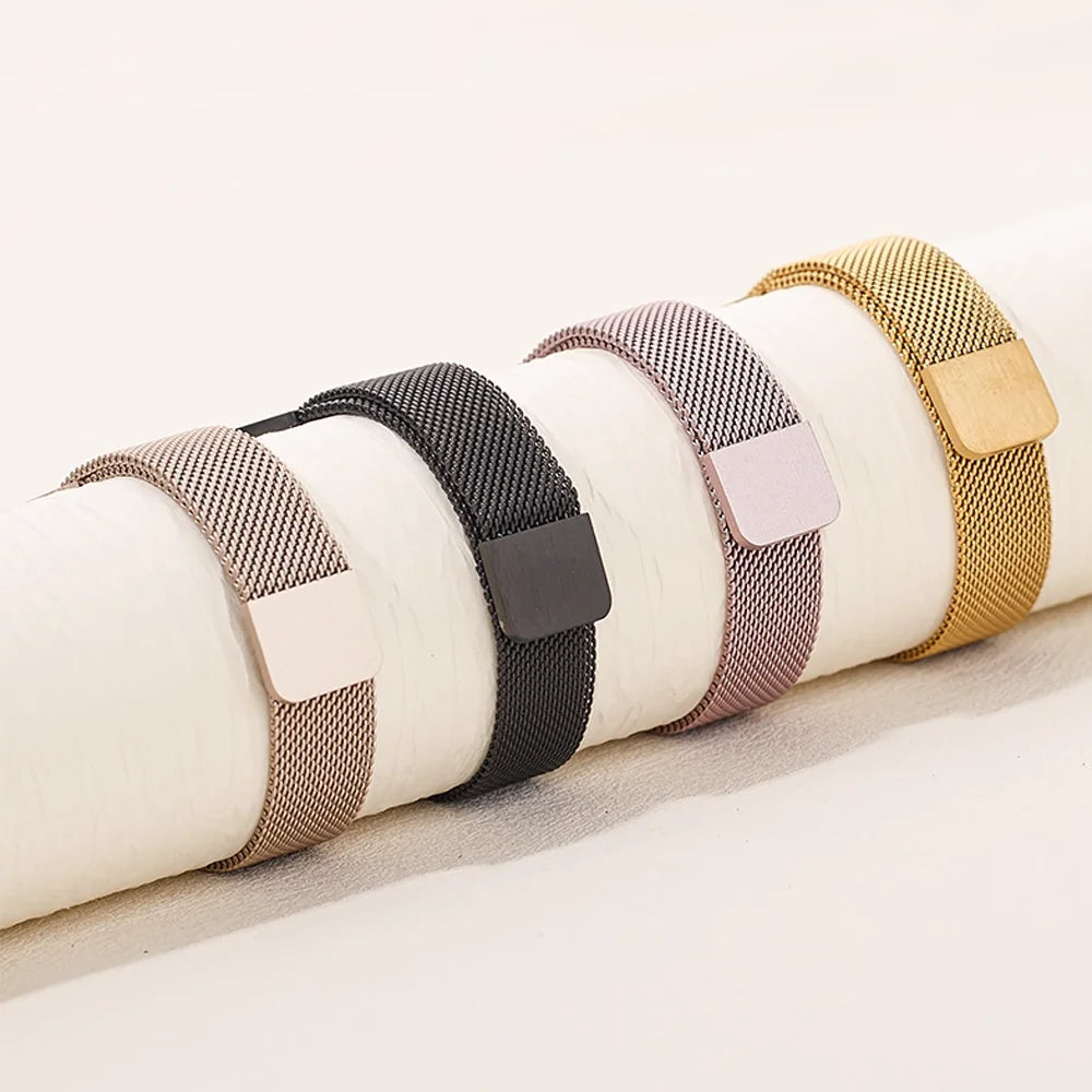 Slim Milanese Loop band For Apple Watch Ultra 3 band 40mm 44mm 41mm 45mm 42mm 49mm band Correa Apple Watch Series 11 10 9 8 7