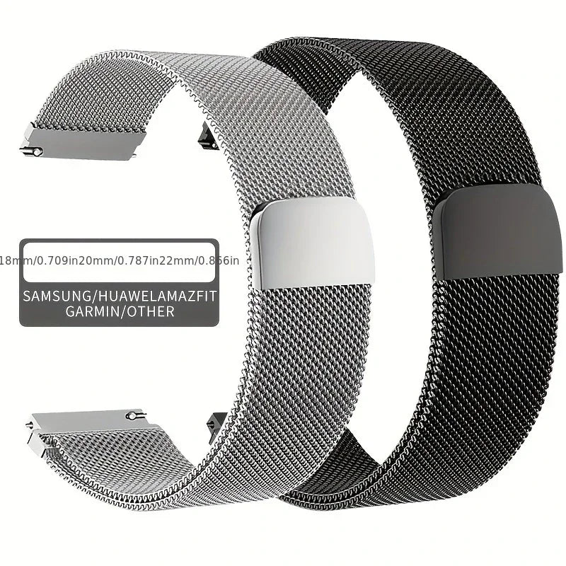 22mm 20mm band for Samsung Galaxy Watch 5-pro-6-4-Classic Milanese loop Metal magnetic starlight bracelet Huawei GT 4-3-2e strap