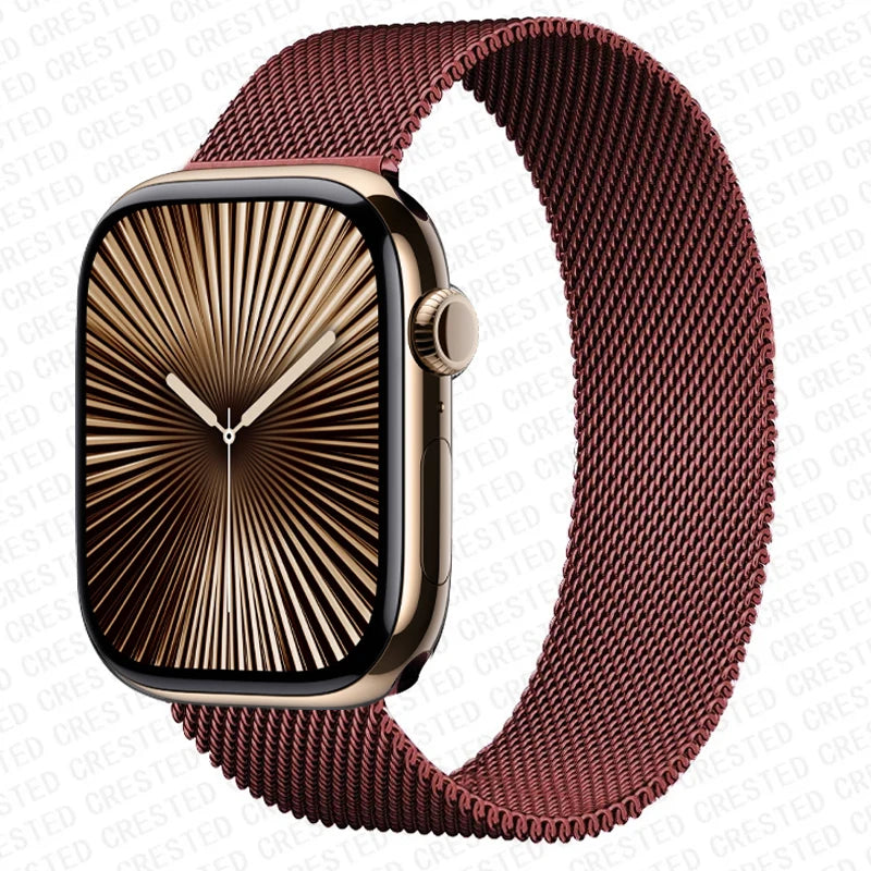 Milanese Loop band For Apple Watch 11 10 9 7 SE 6 8 46mm 42mm 44mm 45mm 40mm 41mm belt correa band Apple Watch band Ultra 3 49mm