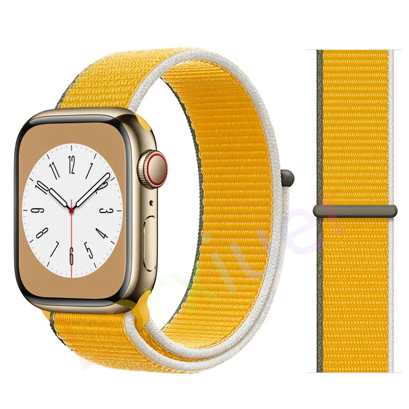 Nylon Loop band for Apple Watch band 46mm 44mm 40mm 42mm 45mm 41mm 49mm 44mm band Apple Watch Series Ultra 2 11 10 9 SE 7 6 5 4