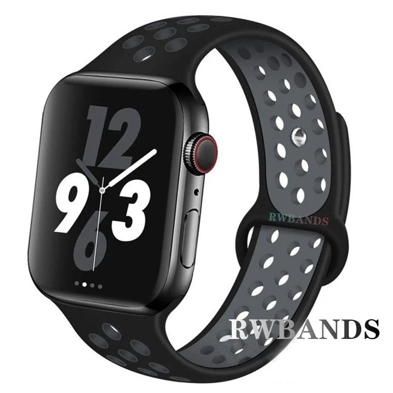 Sport band for Apple Watch band 46mm 44mm 40mm 42mm 38mm 41mm 45mm Breathable band Apple Watch Series 10 9 8 7 6 SE 5 3 Ultra 2 49mm