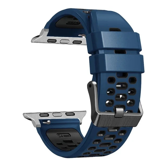 Sport Silicone band For Apple Watch Ultra 2 49mm band Wristband For Apple Watch Series 9 8 7 SE 6 45mm 44mm 42mm Accessory