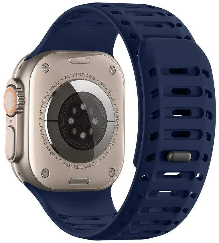 Magnetic Silicone band for Apple Watch Ultra 3 2 1 49mm Series 11 10 46mm Sport watch band Apple Watch 9 8 7 6 5 SE 3 45mm 44mm Band