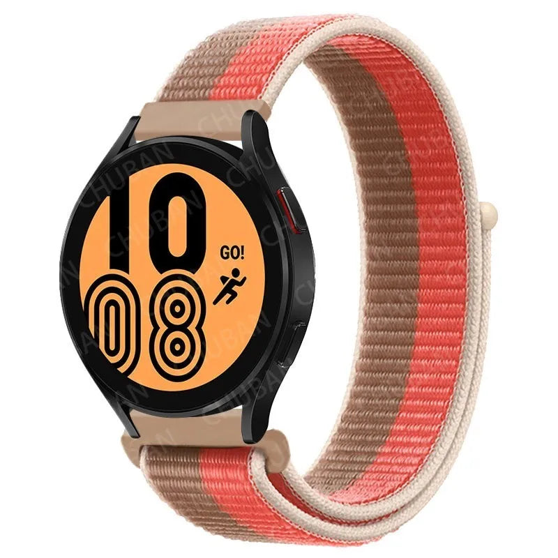 Nylon loop For Samsung Galaxy Watch 6 5 Pro/4/classic/gear s3 frontier/active Sport Bracelet Huawei watch gt2 3 22mm 20mm Strap