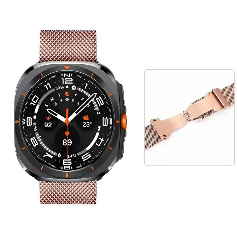 Metal Milanese Strap for Samsung Galaxy Watch 8-7 Ultra 47mm Comfortable Band for Galaxy Watch 8 Ultra 47mm Accessories Bracelet