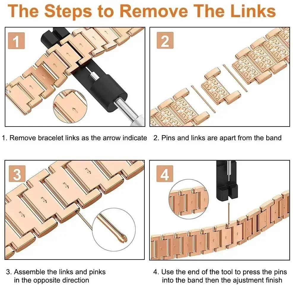 Diamond case+band For Apple Watch band 45mm 40mm 44mm 41mm 38mm 42mm 44mm metal Belt Apple Watch Series 9 8 7 SE 6 5 Women band