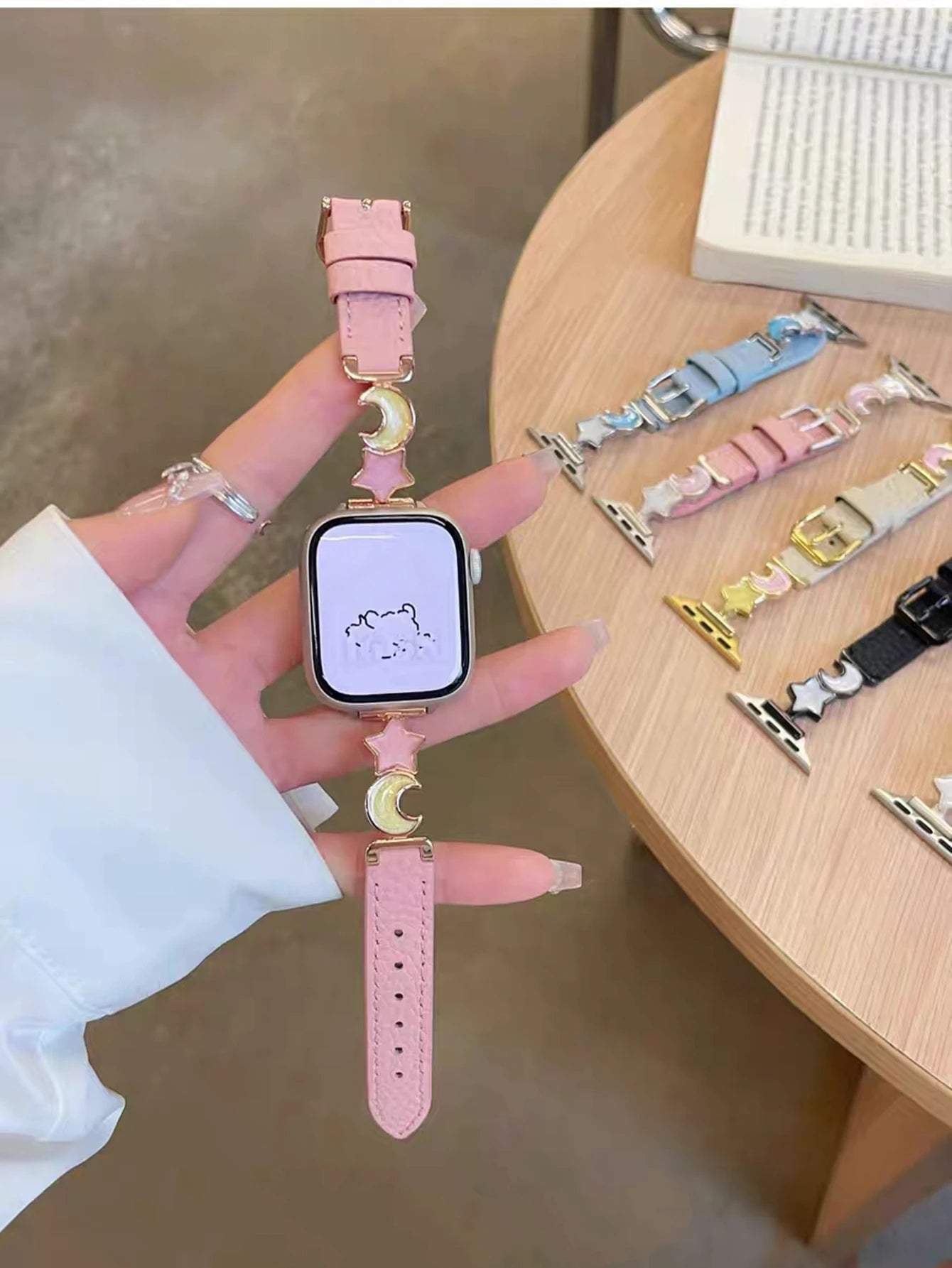 Fashion Leather loop Correa For Apple Watch band Series Ultra 11 10 9 8 7 6 5 4 3 38mm 40mm 41mm 42mm 44mm 45mm 46mm 49mm band