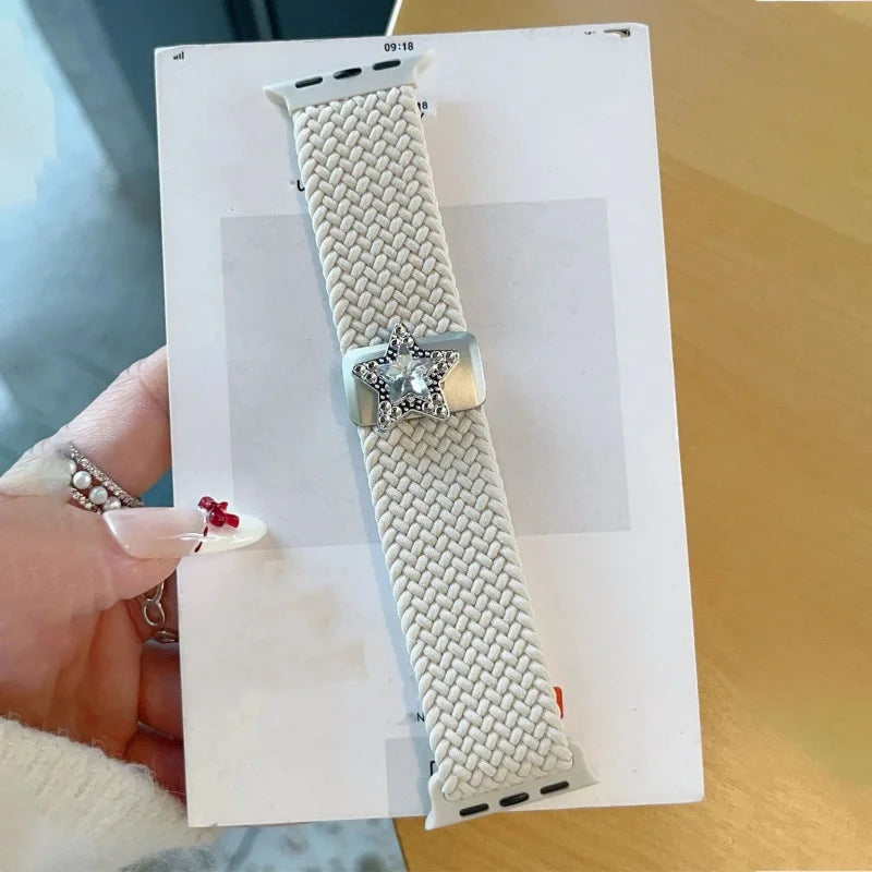 3D Butterfly Star Rhinestone Magnetic band For Apple Watch 10 9 8 7 Love Heart Stylish Women band For Apple Watch 46mm 42mm 41mm 49mm 45mm