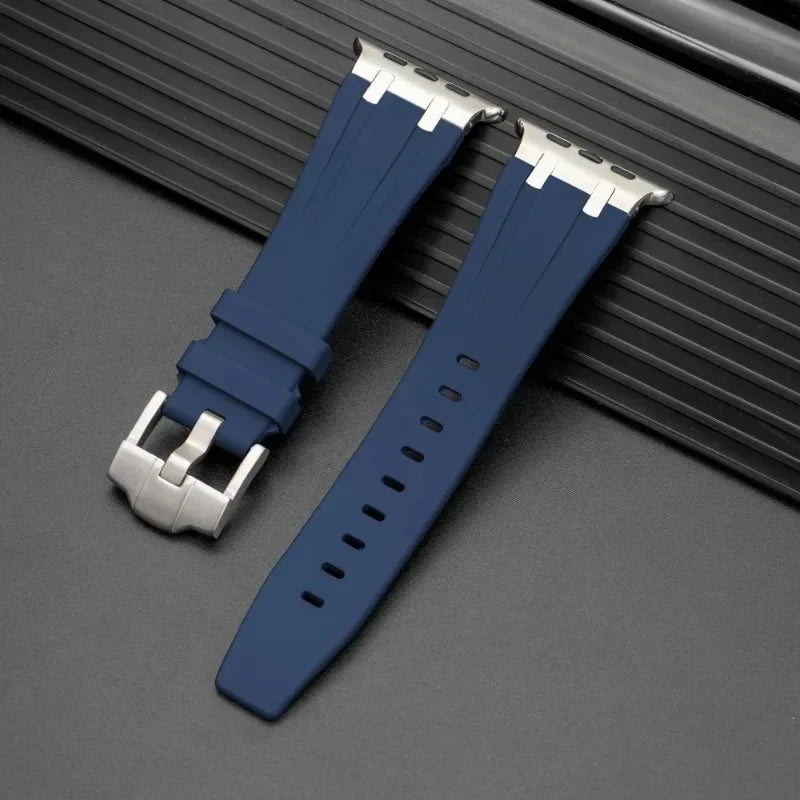 Silicone For Apple Watch Ultra 49mm sport Rubber band For Apple Watch 9 8 7 6 5 4 SE 3 2 1 42mm 44mm 45mm 41mm 40mm 38mm band