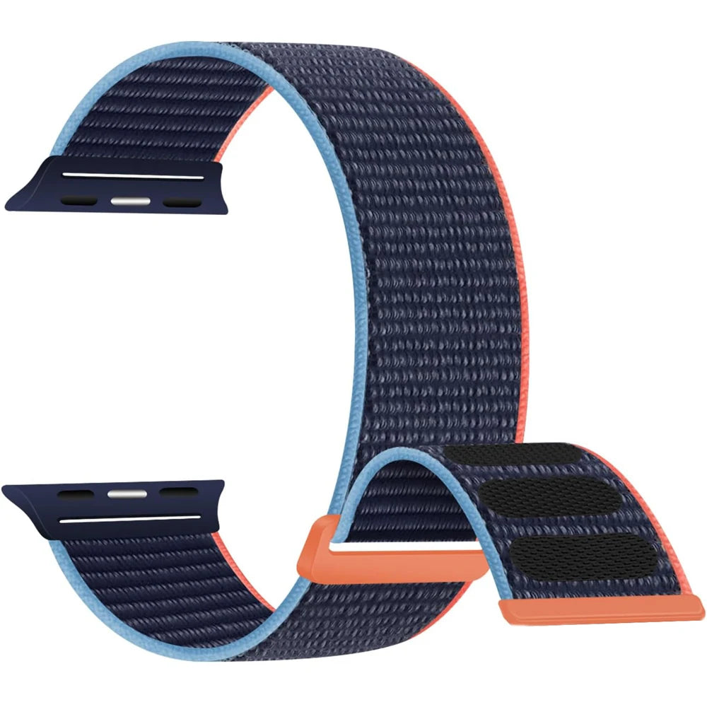 Nylon Loop band for Apple Watch band 46mm 40mm 41mm 42mm 44mm 45mm 38mm Adjust band for Apple Watch Ultra 49mm 8 7 6 SE 5 4 Band