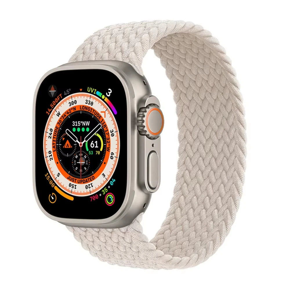 Braided loop band For Apple Watch band Ultra 3 2 49mm 44mm 41mm 40mm 42mm 46mm 45mm band Apple Watch Series 11 SE3 10 9 8 7 6 5