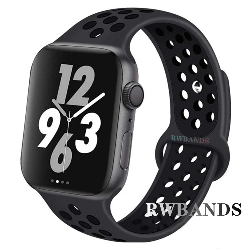 Sport band for Apple Watch band 46mm 44mm 40mm 42mm 38mm 41mm 45mm Breathable band Apple Watch Series 10 9 8 7 6 SE 5 3 Ultra 2 49mm