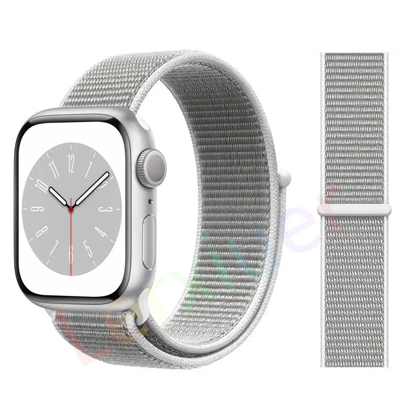 Nylon Loop band for Apple Watch band 46mm 44mm 40mm 42mm 45mm 41mm 49mm 44mm band Apple Watch Series Ultra 2 11 10 9 SE 7 6 5 4