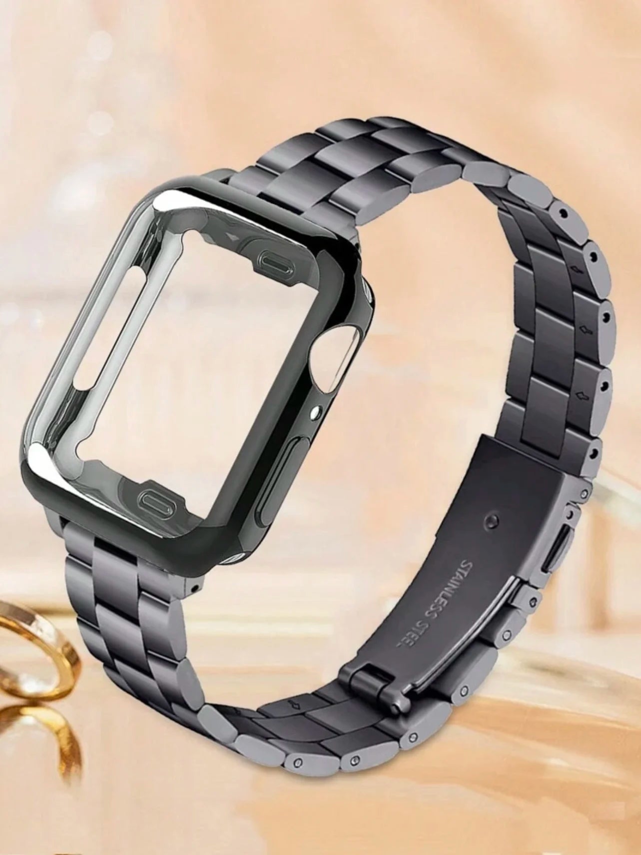 New 2 in1 band protective shell case For Apple Watch cover band Series 11 10 9 8 7 6 5 4 38mm 40mm 41mm 42mm 44mm 45mm 46mm