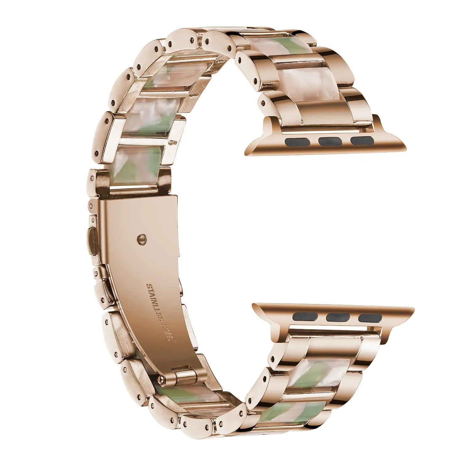 Resin+Metal band For Apple Watch 49mm 46mm 42mm 45mm 44mm 42mm 41mm 40mm 38mm band Wristband Apple Watch Ultra 10 9 8 7 6 5 4 SE