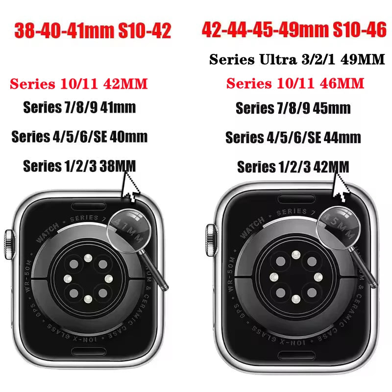 band For Apple Watch band 46mm 44mm 45mm 49mm 40mm 41mm 38mm 42mm correa Breathable band Apple Watch Series Ultra 11 10 9 8 SE 7 6