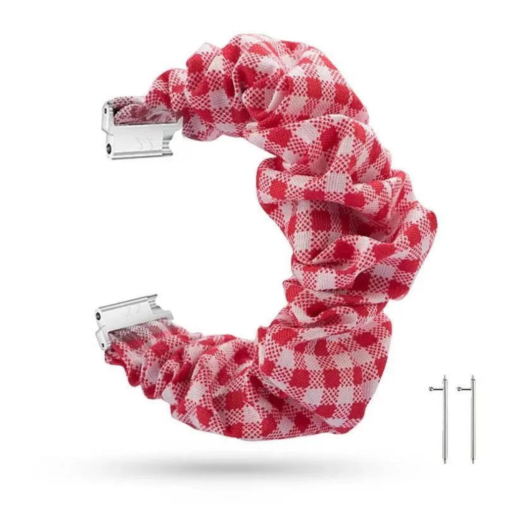 20mm 22mm Nylon Strap for Samsung Galaxy Watch 4/5/6 44mm 40mm/Classic/Active 2 Scrunchies Elastic Bracelet for Huawei GT2/4 Pro