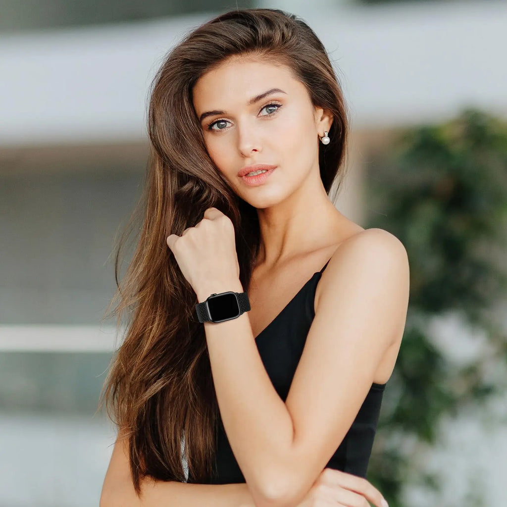 Braided band For Apple Watch band 40mm 45mm 41mm 44mm 49mm 38mm magnetic buckle Nylon band Apple Watch Series SE 7 5 6 8 9 Ultra 2