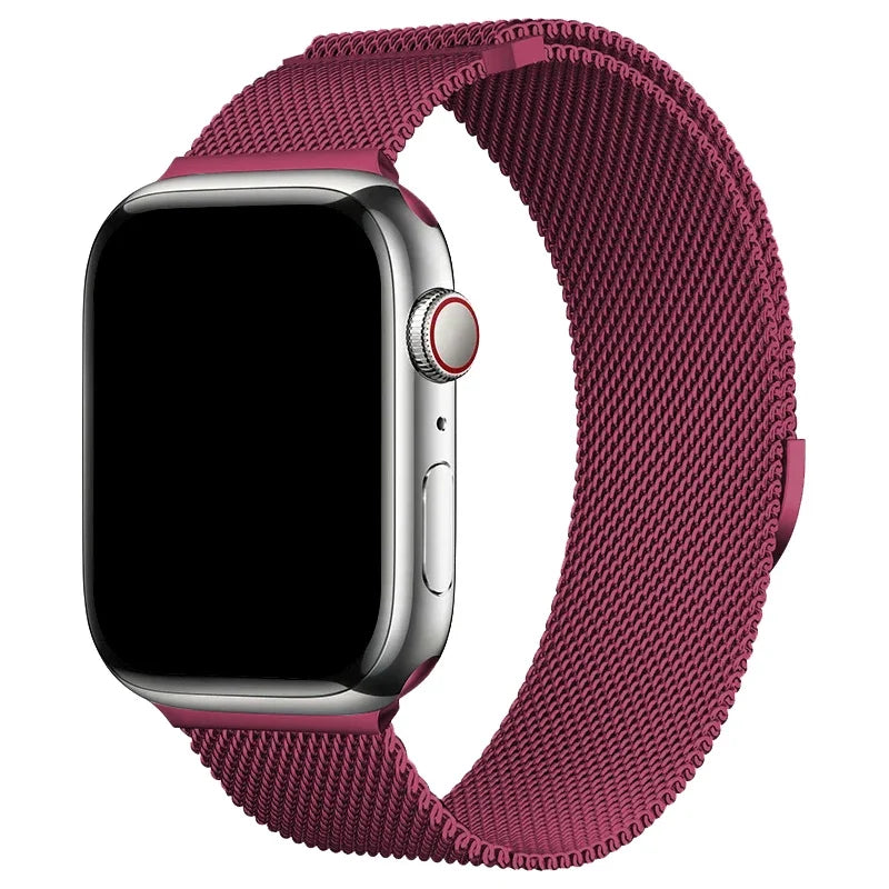 Milaness Magnetic band for Apple Watch Ultra band 49mm 46mm 45mm 44mm 41mm 40mm metal band for Apple Watch 11 10 9 8 7 6 5 4 SE
